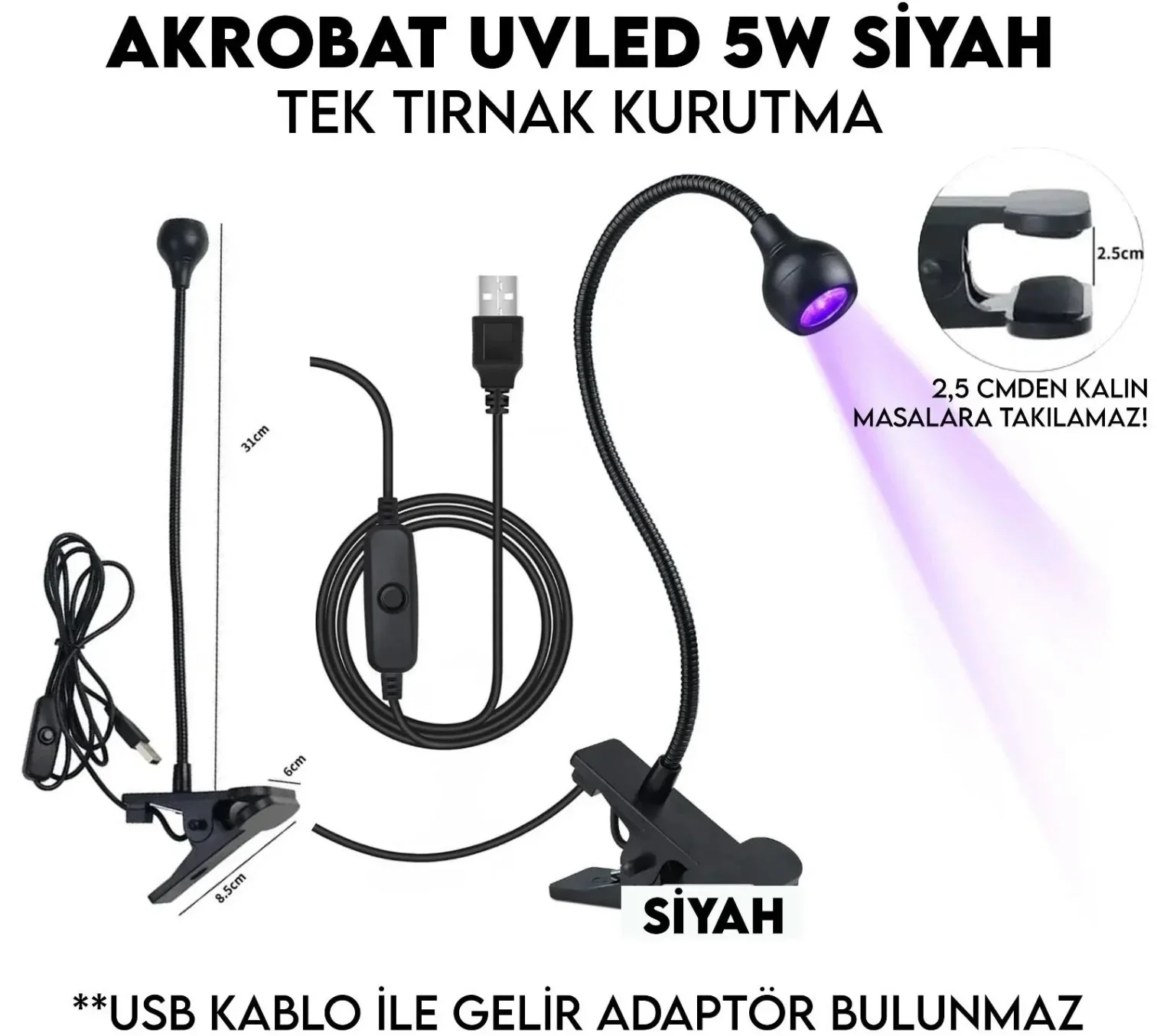 Ocean Mini Uv Led Lamba Jel ve Kalıcı Oje Kurutucu