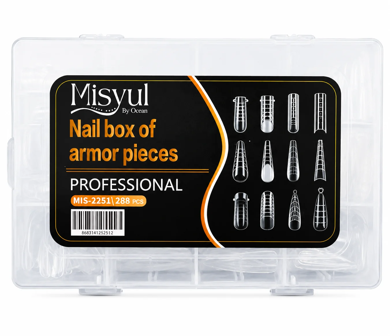 Misyul 288 Parça Üst Form Protez Tırnak Kalıbı