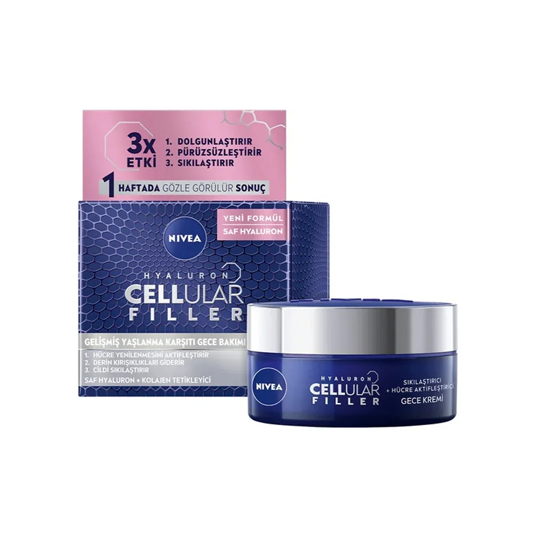 Nivea Cellular Expert Filler Yüz Kremi 50 ml – Gece Bakımı