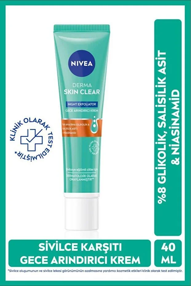 Nivea Derma Skin Clear Gece Kremi 40 ml