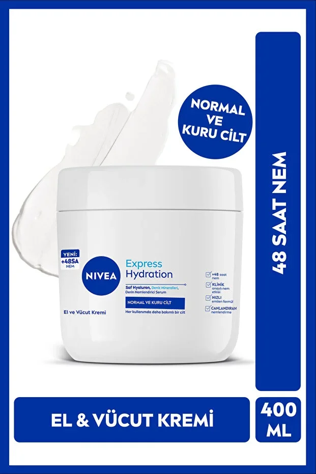 Nivea El ve Vücut Bakım Kremi 400 ml – Express Hydration