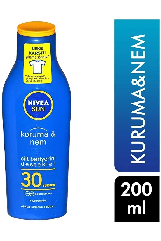 Nivea Sun Güneş Losyonu Koruma ve Nem 200 ml – 30+ Sfp