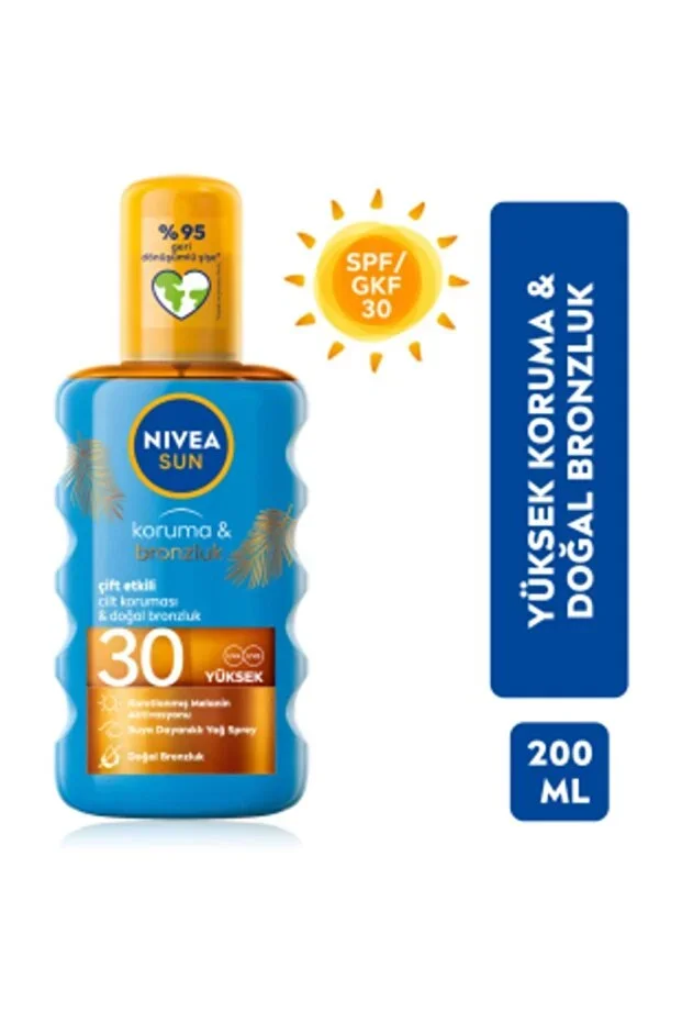 Nivea Sun Spf 20 Bronzlaştırıcı Güneş Yağı – Spf30