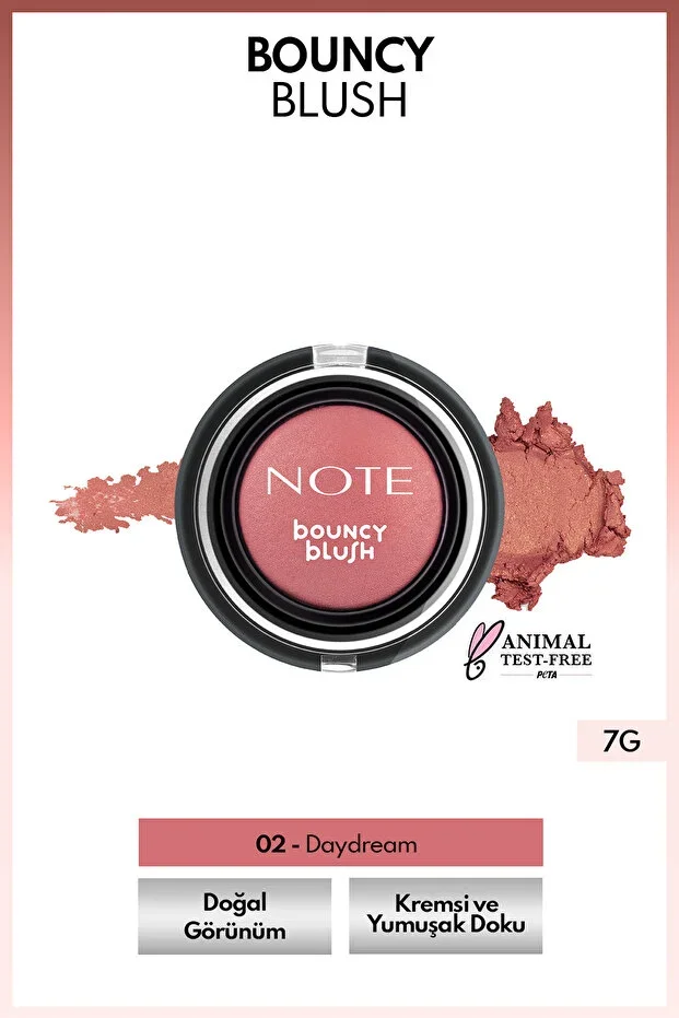 Note Bouncy Blush Yumuşak Kremsi Allık – 02 Daydream