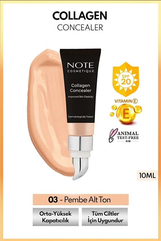 Note Collagen Spf 20 Göz Altı Kapatıcısı – 03 Orta Koyu