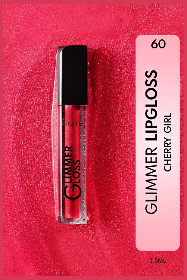 Note Glimmer Gloss Rose Sorbet Lip Gloss – 60 Cherry Girl