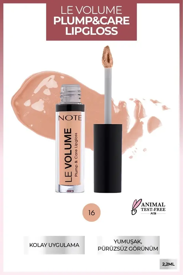 Note Le Volume Plump Care Dudak Parlatıcısı – 16 Nude Style - Nude