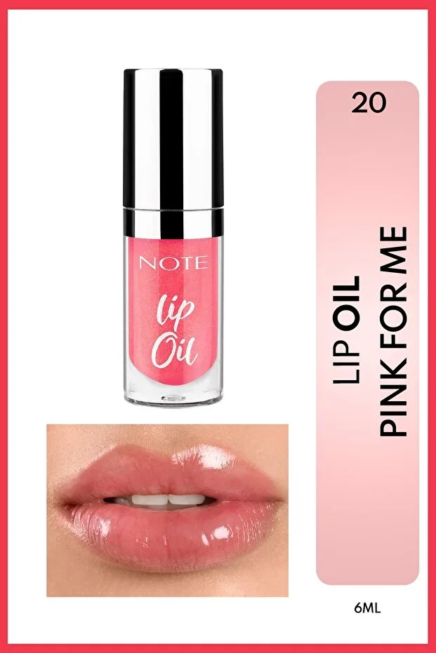 Note Lip Oil Dudak Parlatıcısı – 20 Pink For Me - Pembe