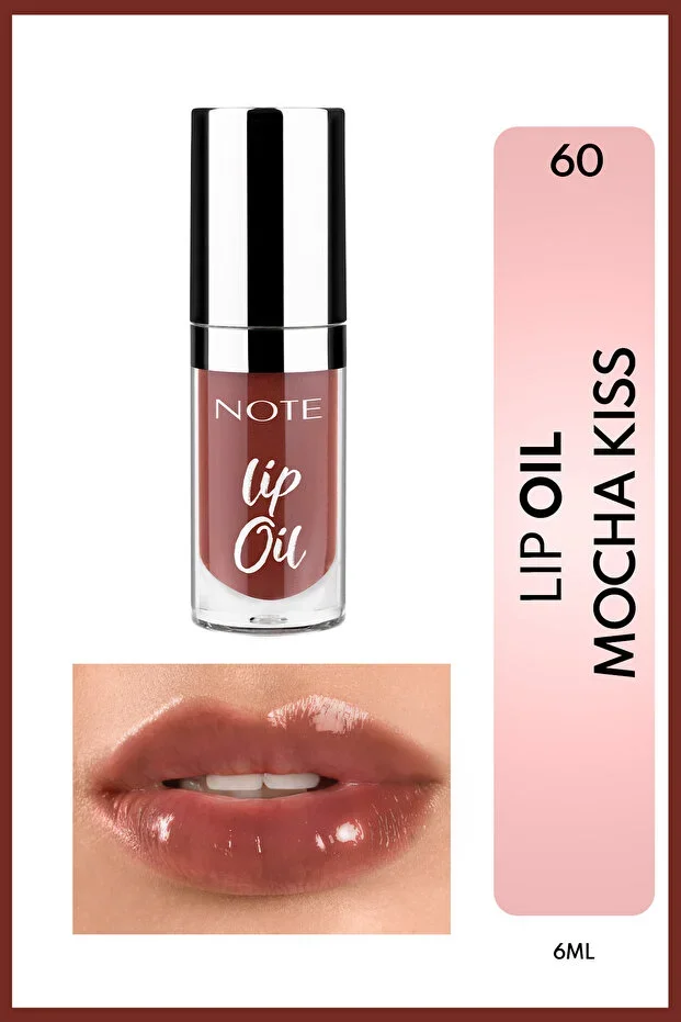 Note Lip Oil Dudak Parlatıcısı – 60 Mocha Kiss - Kahverengi