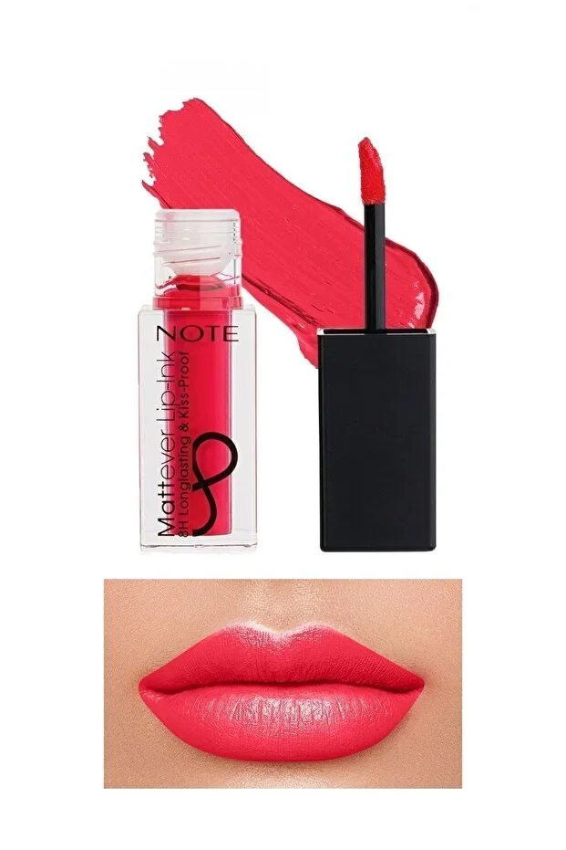 Note Lipink Mattever Mat ve Kalıcı Likit Ruj – 11 Cherry Blossom - Pembe