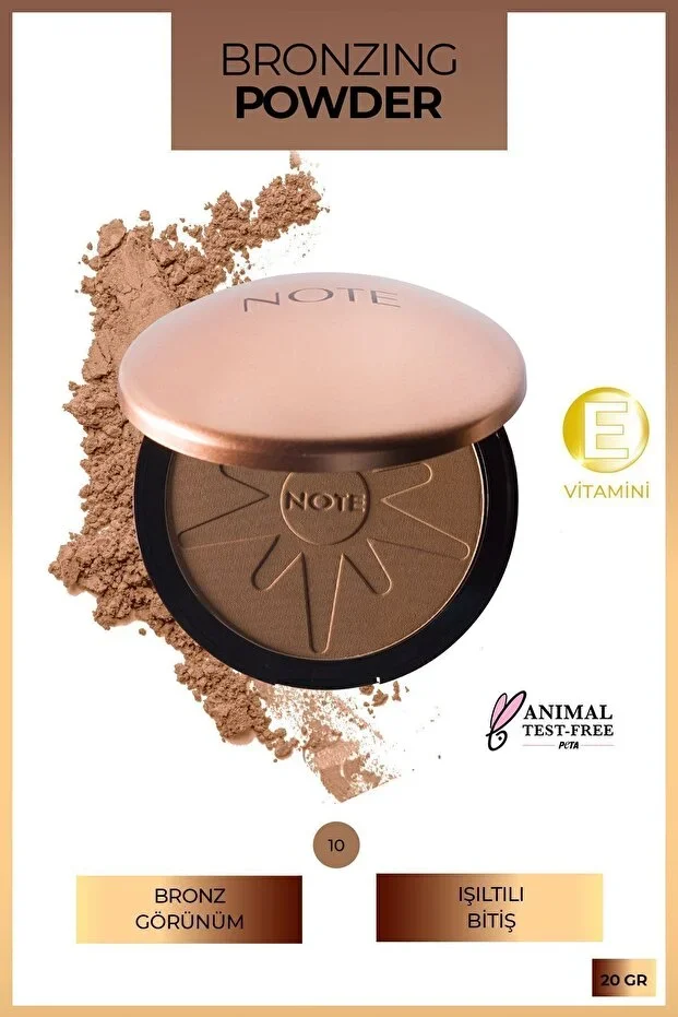 Note Powder Bronzing Pudra Bronzer – 10 Bej