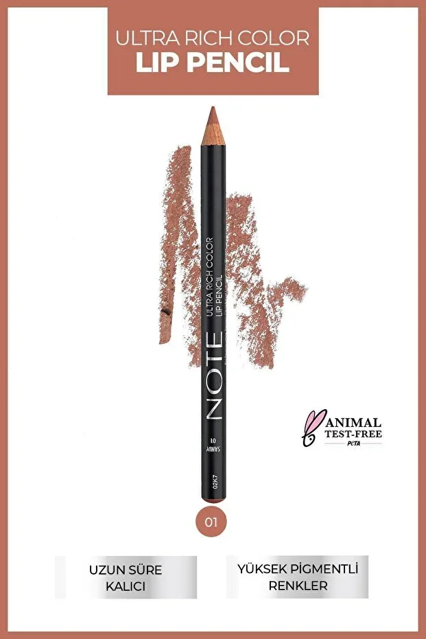 Note Ultra Rich Color Eye Pencil – 01 Sandy - Nude