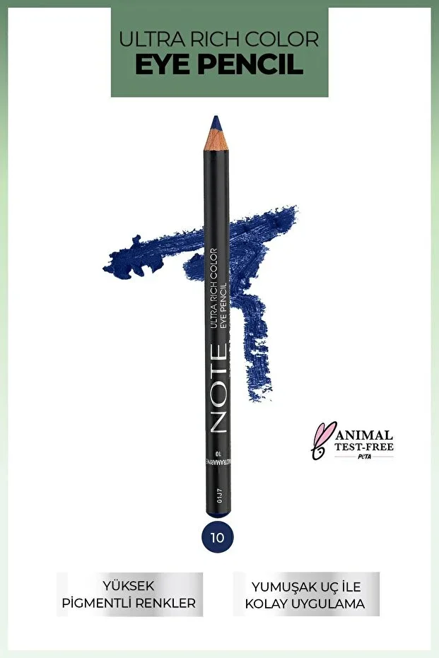 Note Ultra Rich Color Eye Pencil – 10 Ultra Marine - Lacivert