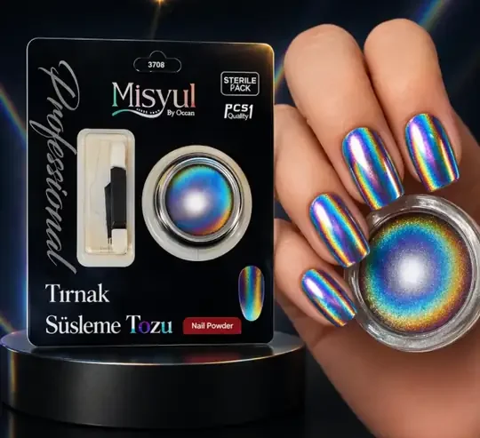 Ocean Holografik Toz Nail Art Pigmenti