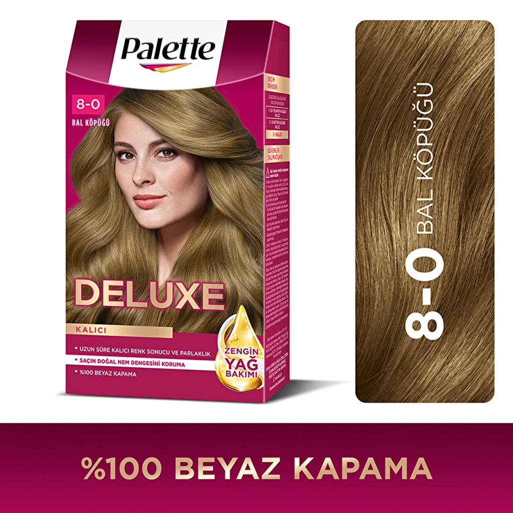 Palette Deluxe Saç Boyası 50 ml – 8-0 Açık Kumral