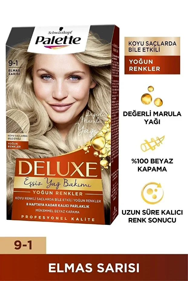 Palette Deluxe Saç Boyası 50 ml – 9-1 Elmas Sarisi
