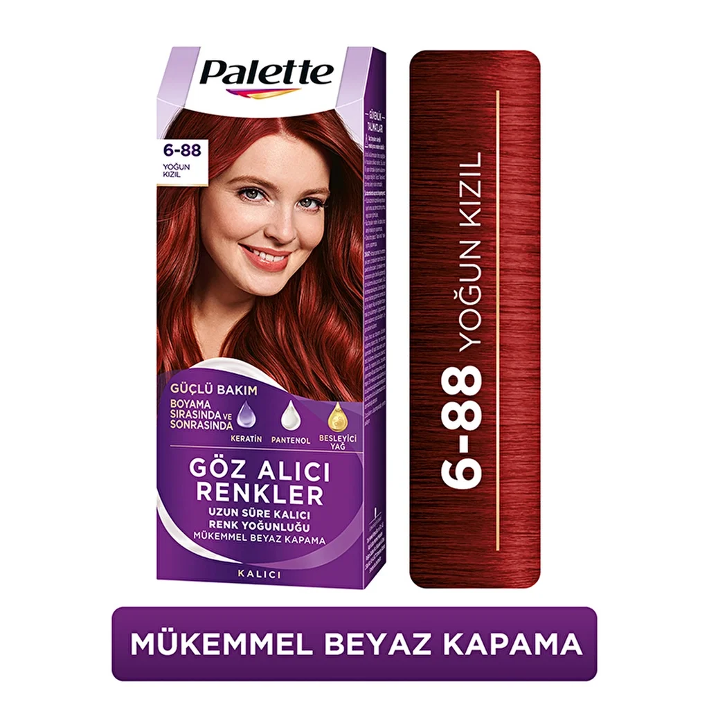 Palette Göz Alıcı Renkler Saç Boyası – 6-88 Yoğun Kizil