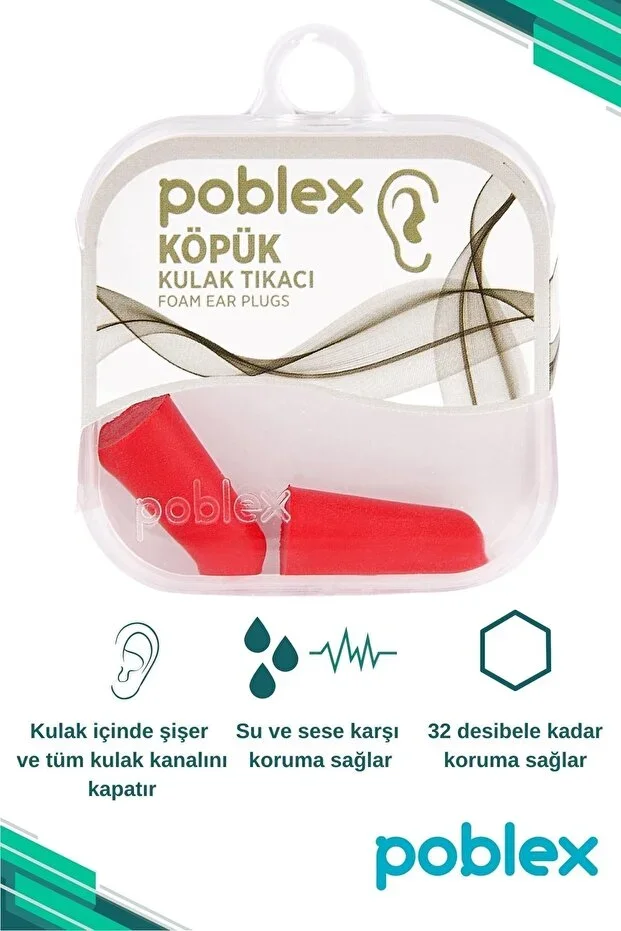 Pobleks Poblex Kulak Tıkacı Çok Amaçlı Koruma Çözümü – Tikaci & Köpük