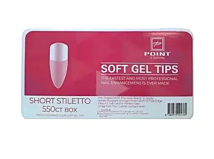 Point Jel Tips Profesyonel Protez Tırnak – 550'Li Stıletto