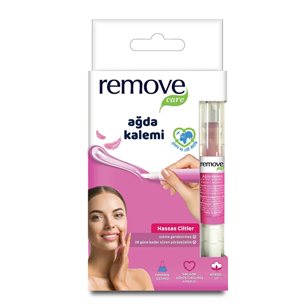 Remove Care Ağda Kalemi Yüz Bölgesi Ağdası – İnatçı ve Sık Tüyler 4 ml