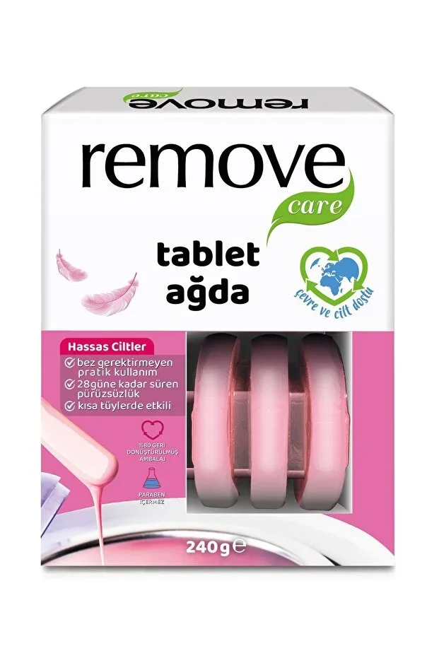Remove Care Tablet Ağda 240 gr – İnatçı Tüyler 240 gr