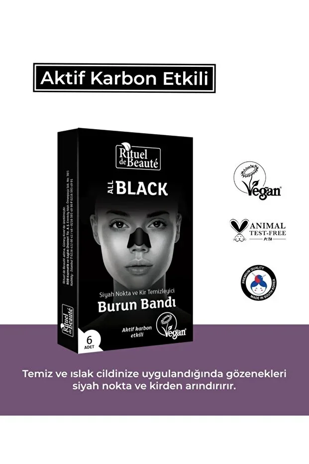 Rituel de Beaute Aktif Karbon Burun Bandı 3'Lü