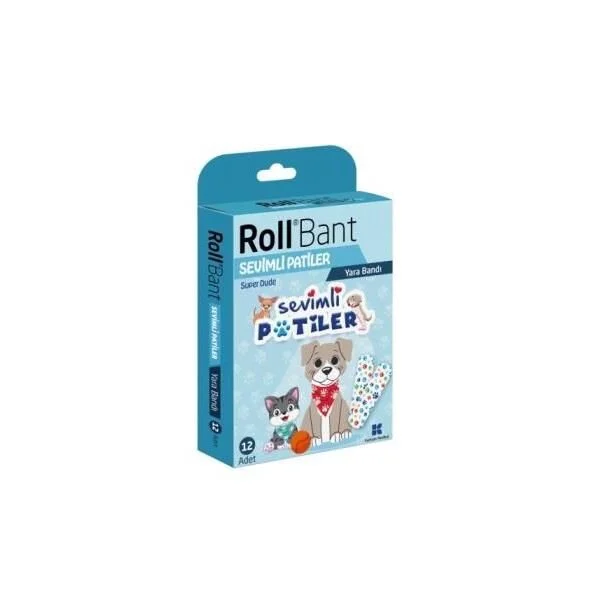 Rollband Rollbant Desenli Yara Bandı Çocuk – Sevimli Patiler