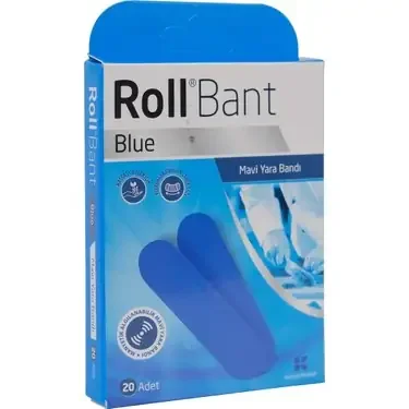 Rollband Rollbant Yara Bandı Yetişkin İlk Yardım Bandı – Blue