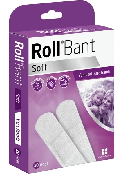 Rollband Rollbant Yara Bandı Yetişkin İlk Yardım Bandı – Soft