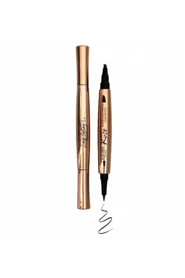 Rose Çift Taraflı Eyeliner Kaş Kalemi R0-0004