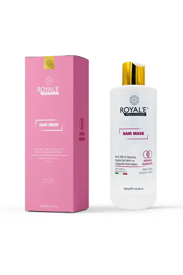 Royal E Argan Keratin Saç Maskesi 500 ml – Argan Keratin