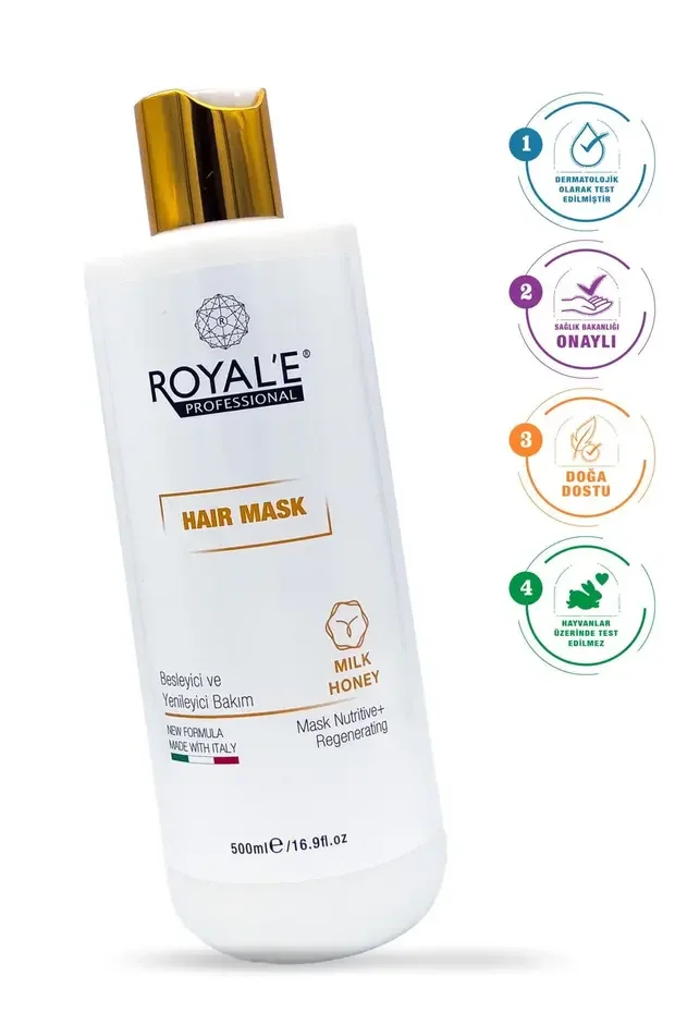 Royal E Argan Keratin Saç Maskesi 500 ml – Milk Honey