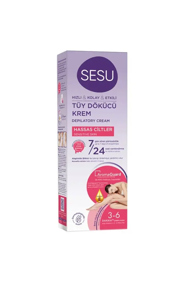 Sesu Hassas Ciltler için Tüy Dökücü Krem 100 ml – Hassas Ciltler için 100ml