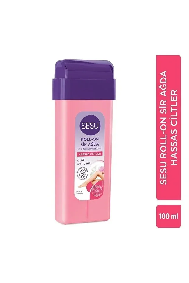 Sesu Roll-On Pratik Tüy Alma ve Pürüzsüz Cilt – Ağda Hassas Ciltler için 100 ml