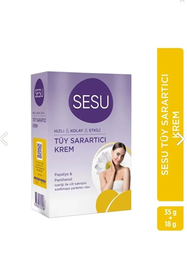 Sesu Tüy Sarartıcı Krem 35gr+18gr