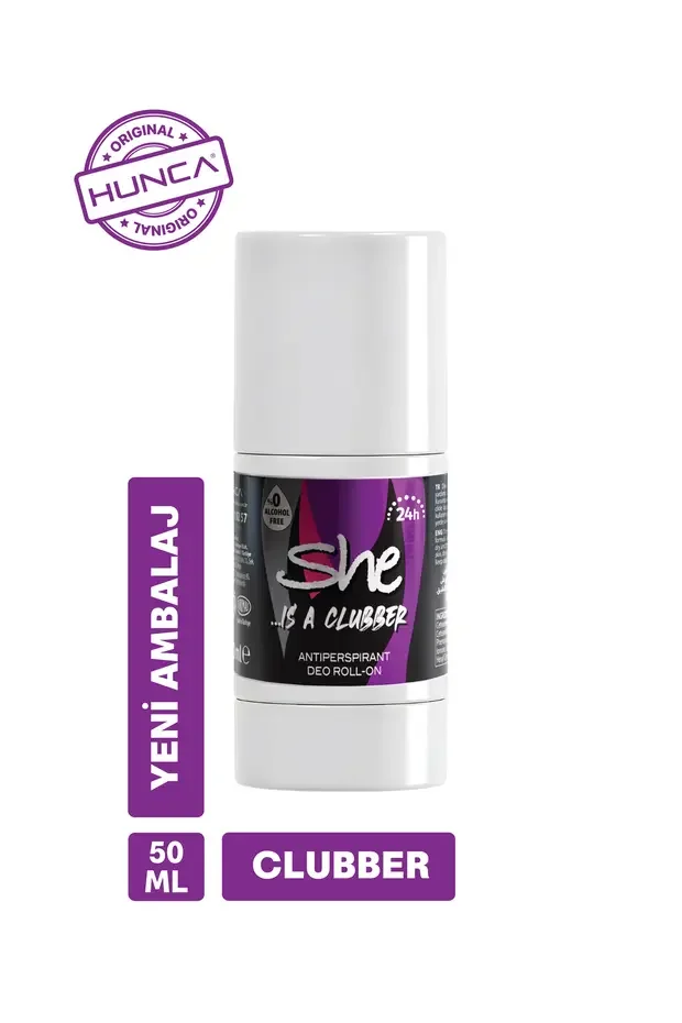 She Kadın Roll-On Uzun Süre Ferahlık ve Koruma – Rollon & Clubber Kadin 50ml