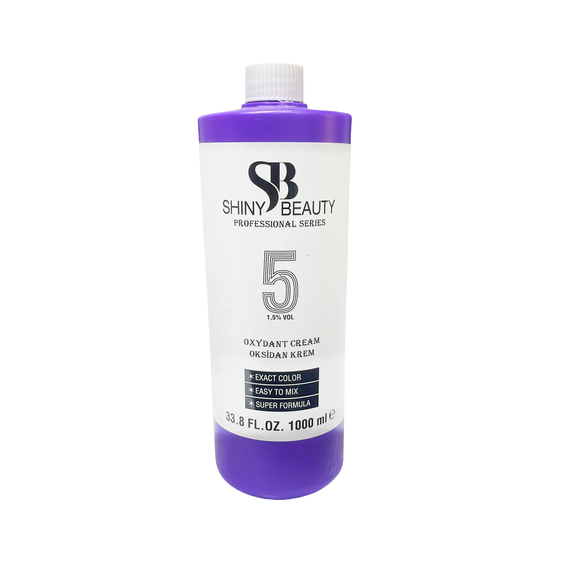 Shiny Beauty Oksidan Krem Saç Boya Aktivatorü – Profssinonal %1\,5 5vol Oxydant Cream 1lt
