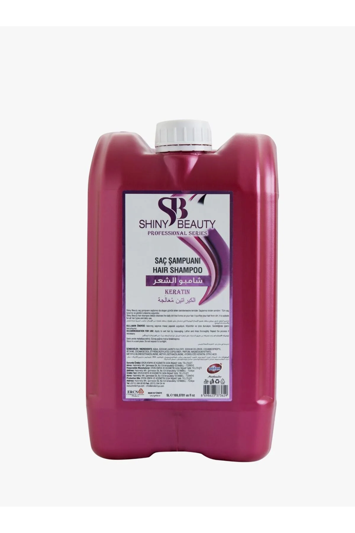 Shıny Beauty Şampuan Profesyonel – Saç Şampuanı Keratin 5l