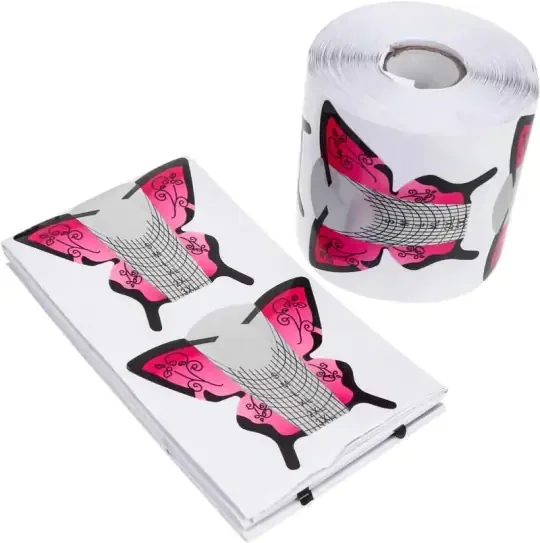 Skywei Nail Art Desen Şablonu – Kelebek Şablon 100lü