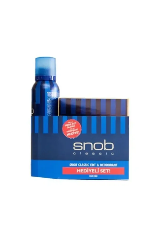 Snob Classic Erkek Koku Seti – Classic Erkek Parfüm Edt 100 ml Deodorant 150 ml