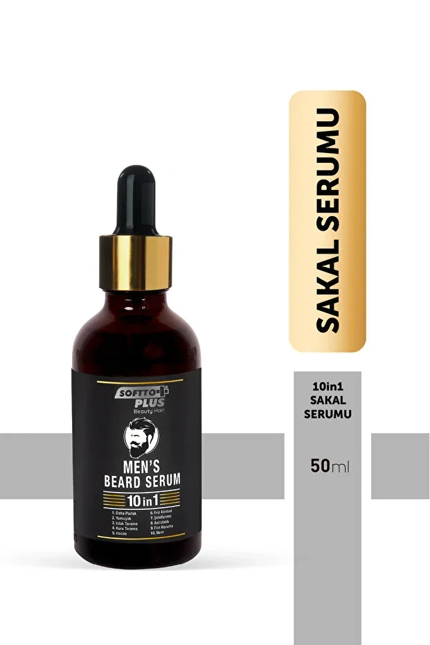 Softto Plus 10 İn 1 Erkek Sakal Serumu 50 ml