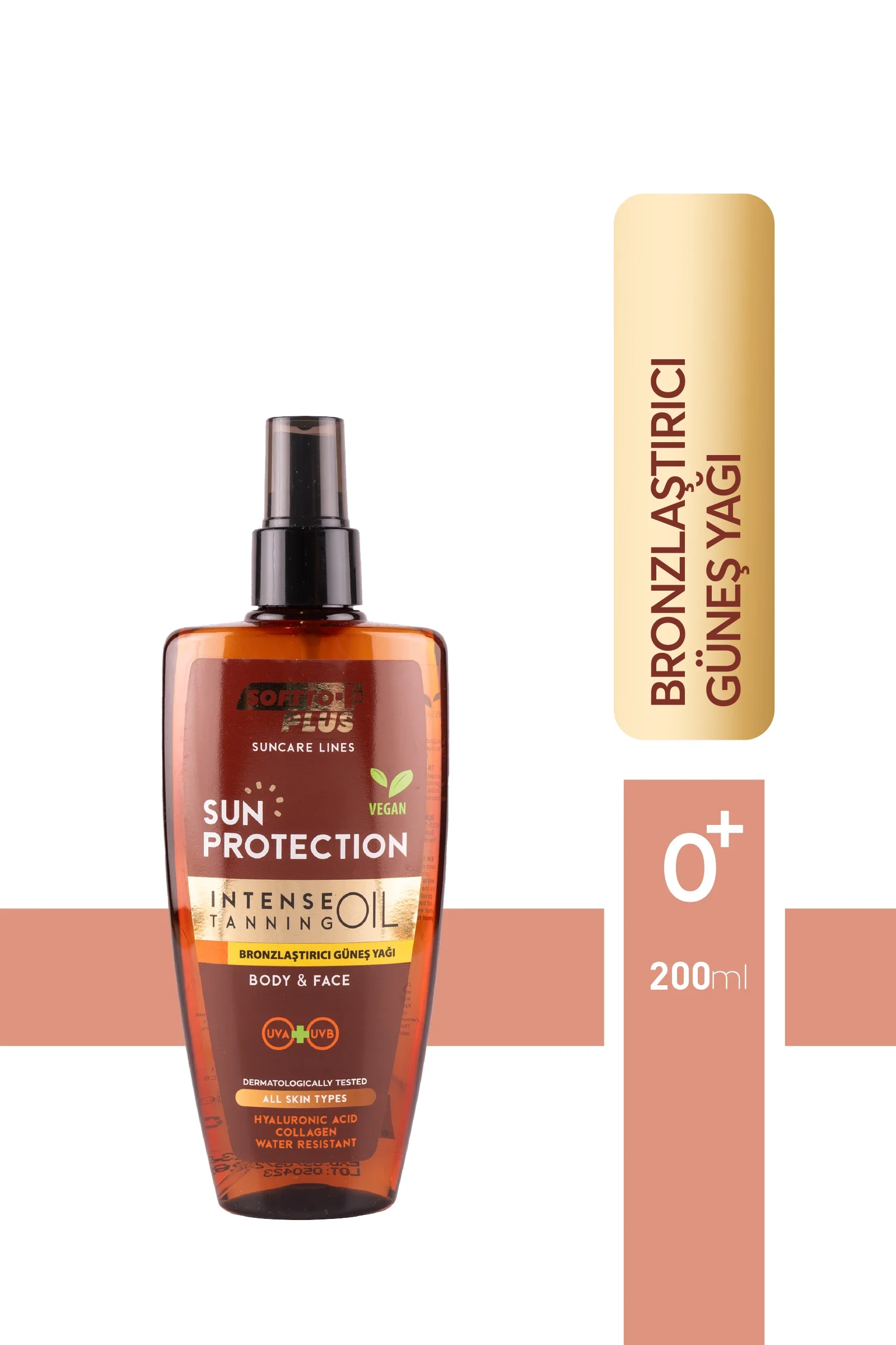 Softto Plus Bronzlaşma ve Güneş Yağı – Bronzlaştırıcı Güneş Yağı 200ml