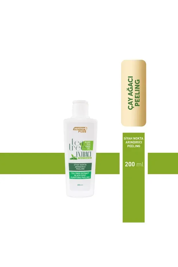 Softto Plus Yüz Bakım Peelıng – Çay Ağacı Özlü Peeling 200 ml