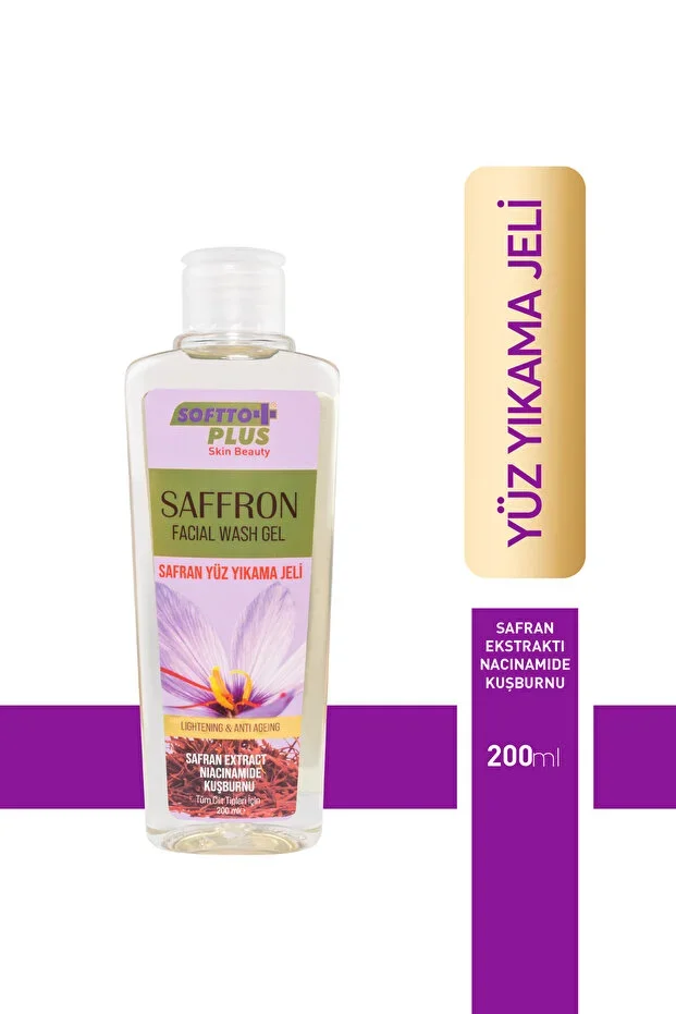 Softto Plus Yüz Yıkama Jeli Cilt Bakımı – Safran