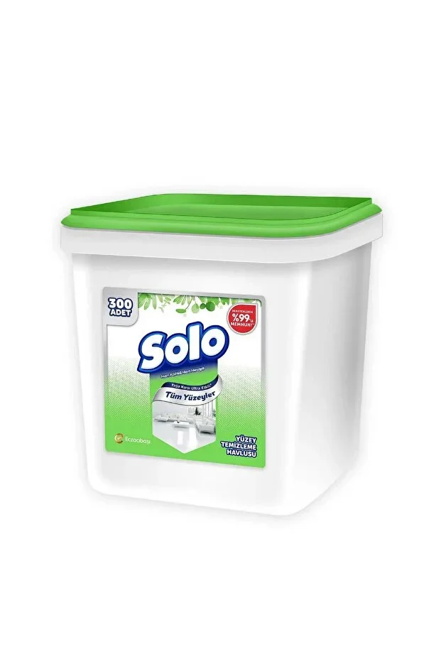 Solo Dezenfektan Yüzey Temizleme Mendili 300'Lü