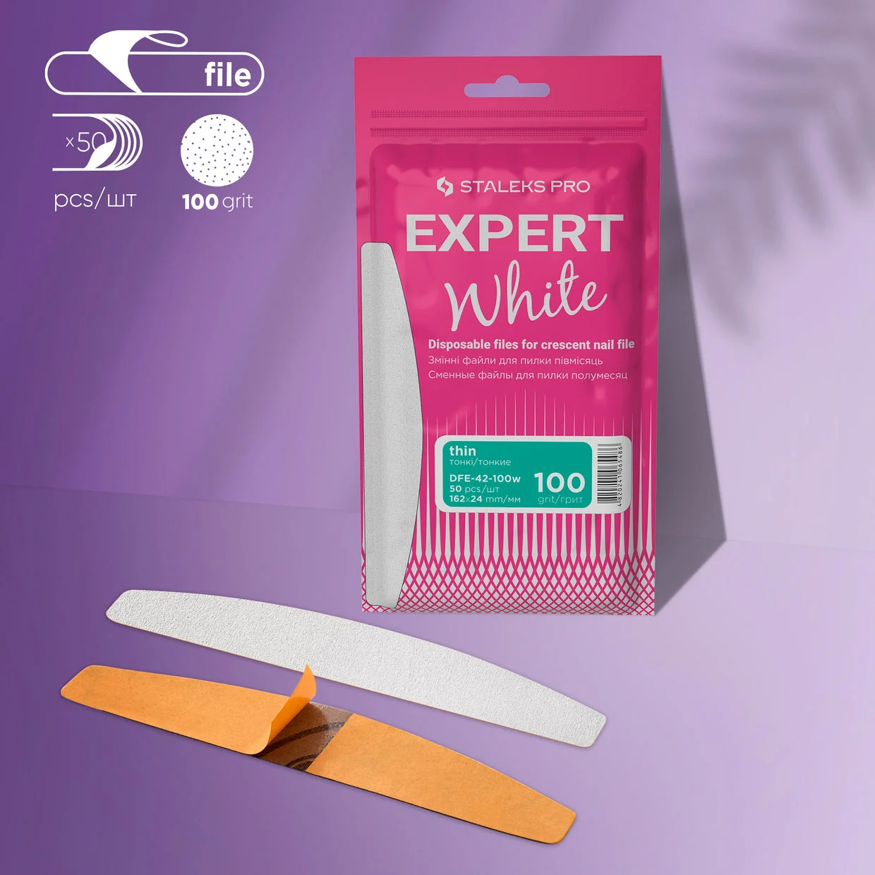 Staleks Pro Expert 42 Yedek Törpü Yarım Ay – 100 Grit