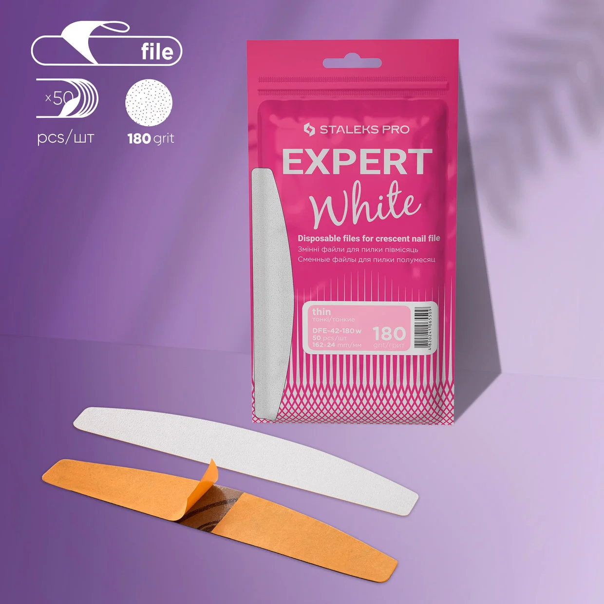 Staleks Pro Expert 42 Yedek Törpü Yarım Ay – 180 Grit