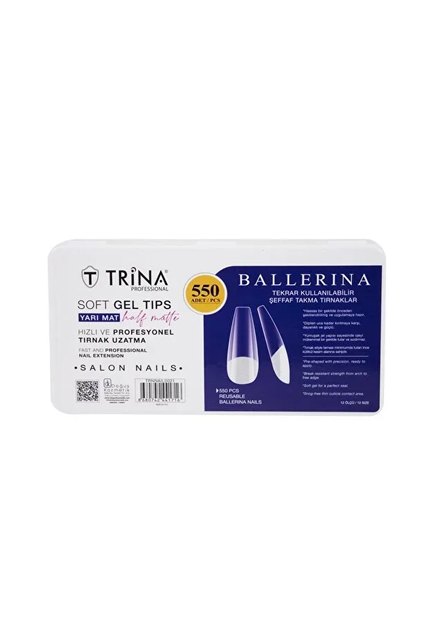 Trina 550'Li Ballerina Soft Jel Takma Tırnak