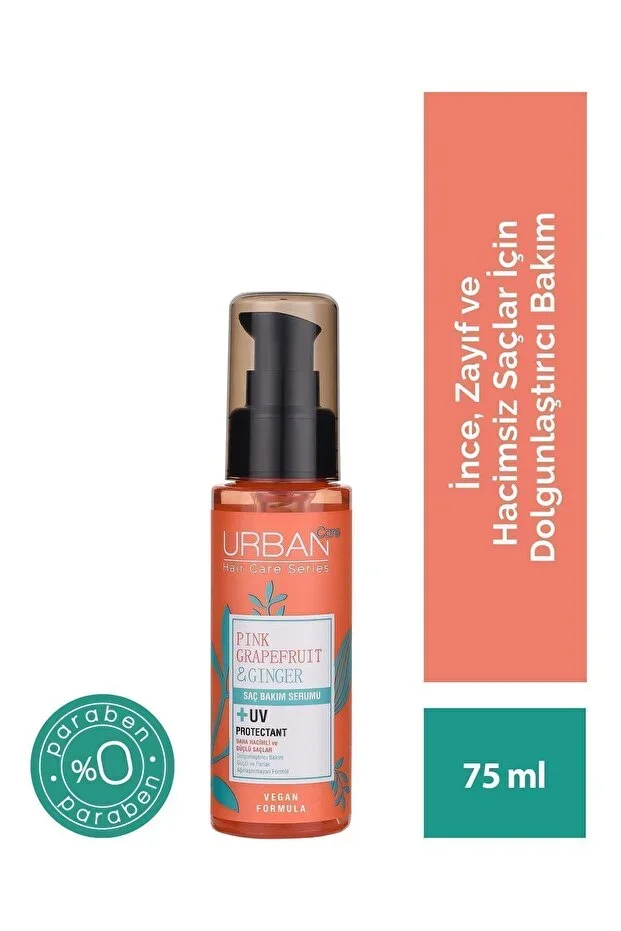 Urban Care Profesyonel Saç Bakım Serumu Vegan – Pink Grapefruit ve Ginger