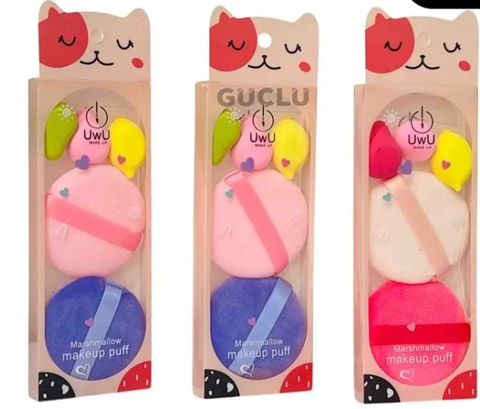 Uwu Yumuşak Dokulu Makyaj Süngeri – Makyaj Süngeri & Marshmallow 5li